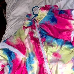 Tie dye zip up